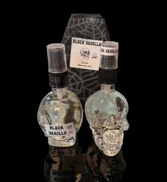 Mega Black Vanilla Skull Bottle Perfume