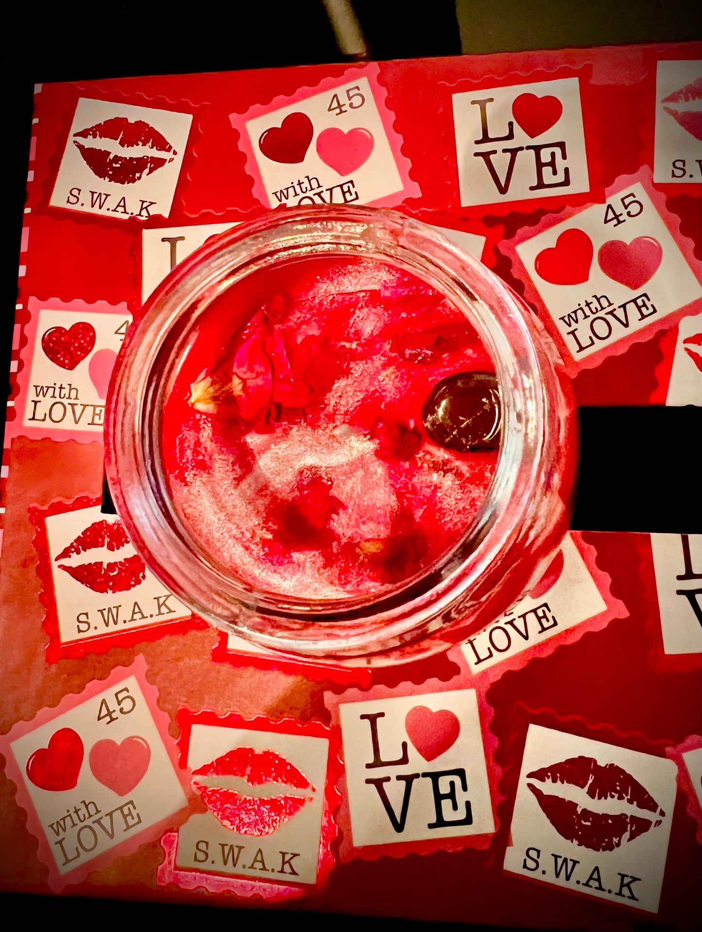 Valentines love candles