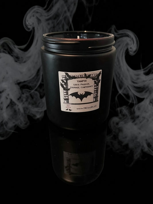 Vampyr Black Jar Scented Candle