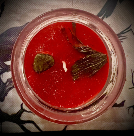 Holly & hymn candles