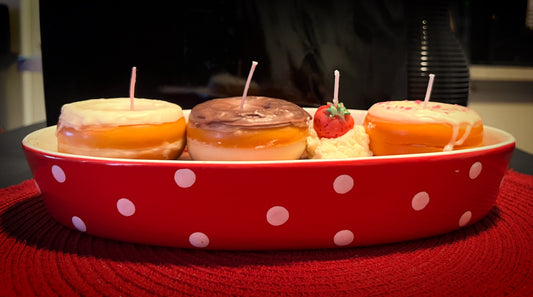 Donut Shop Centerpiece Candle