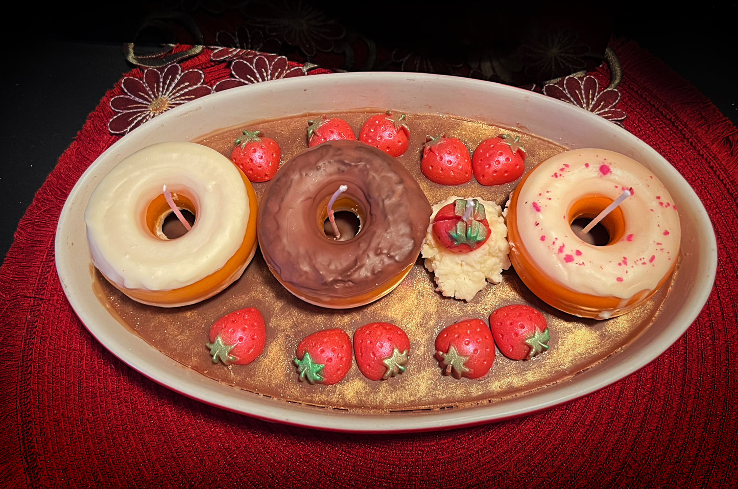 Donut Shop Centerpiece Candle