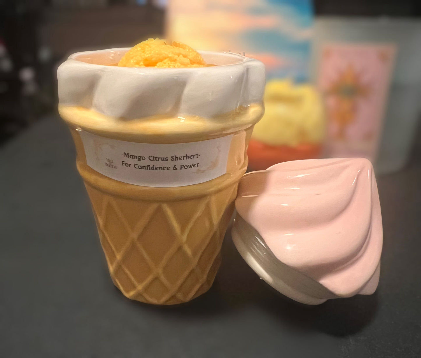 Ice cream candle