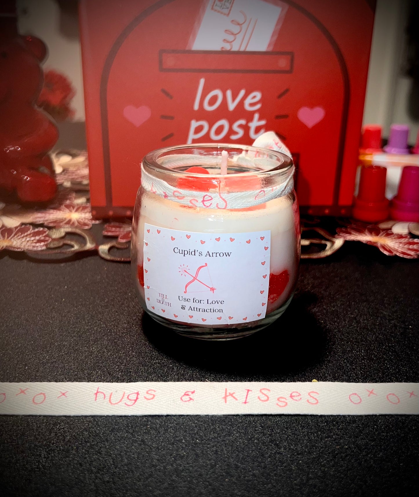 Cupids arrow candle